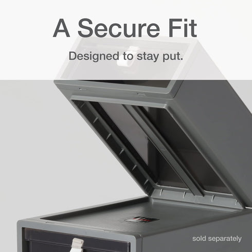 Pendaflex Stackable Drawer, Durable Plastic with Silicon Handles, Tinted Drawers, Medium Gray, 9" x 7" x 3.5", 1 Piece