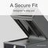 Pendaflex Stackable Drawer, Durable Plastic with Silicon Handles, Tinted Drawers, Medium Gray, 9" x 7" x 3.5", 1 Piece