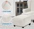 VIENLOVE Square Ottoman Slipcover Stretch Velvet Folding Storage Stool Furniture Protector Stretch Ottoman Cover