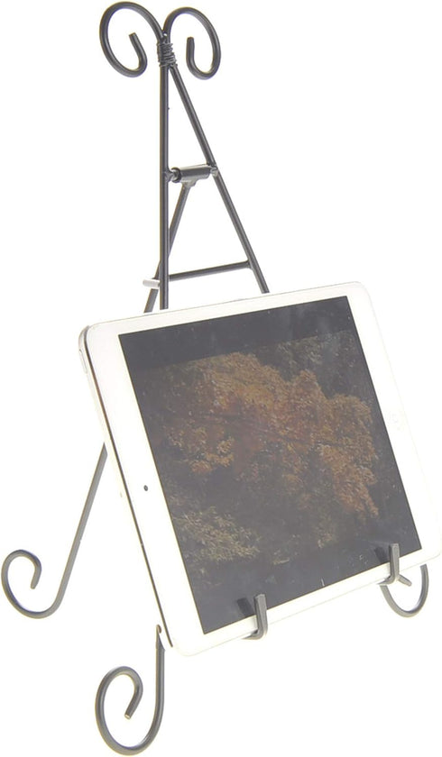 PowerTRC Set of 2 Iron Display Stands, 12" for Pictures, Books, Plates, Art, and More