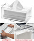 Cq Acrylic Tissue Box Holder - Clear Rectangle Cover for Kleenex Tissue Cube Box, 10.2x5.5 Inch, Home, Office
