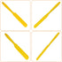 4pcs Silicone Spatula Set, Heat Resistant Non-Stick Baking Tools in 4 Colors for Mixing Batter