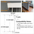 Valance Clips, 6pcs Clear Plastic Hidden Clip for 3-1/4'' Window Blinds, Valance Retainer Holder