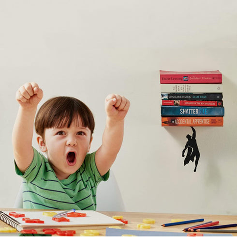 Artori Design Floating Bookshelf for Kids, Invisible Metal Book Shelf, Wall Decore Bookshelf for Book Lovers