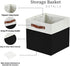 DECOMOMO Cube Storage Bins | 12x12 Collapsible Storage Cube Bins with Dual Handles for Organizing Closet, Shelf,