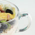 WHJY Small Glass Bowl, Microwave Safe Soup Bowl with Lid and Handle, Clear Oatmeal Bowl for Soup, 500ml/16oz