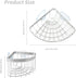 2-in-1 304 2Pcs Sink Caddy, Dish Cloth Hanger Sponge Holder, Save Space Triangle Sink Caddy, Stainless Steel Corner