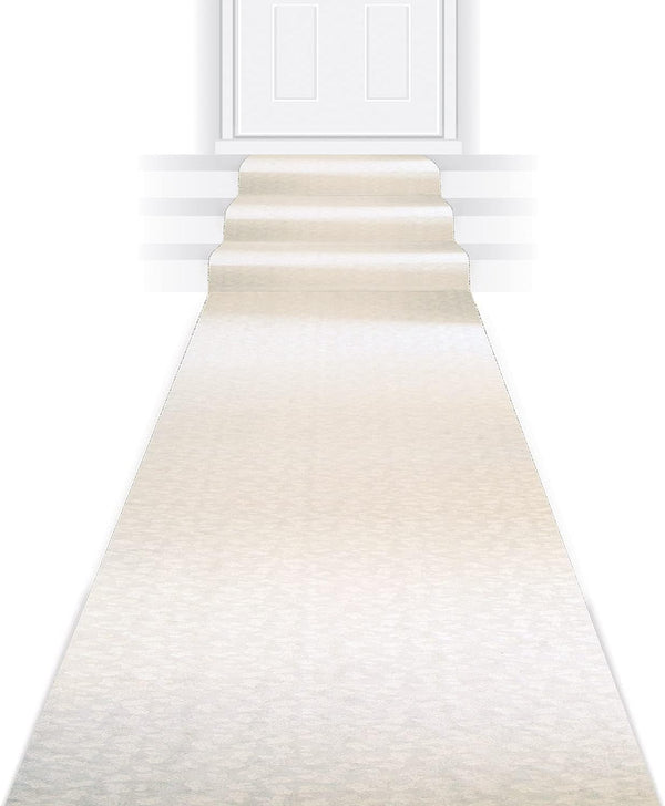 Beistle Floral Aisle Runner, Polyester Fabric, Wedding Decoration, 3' x 100'