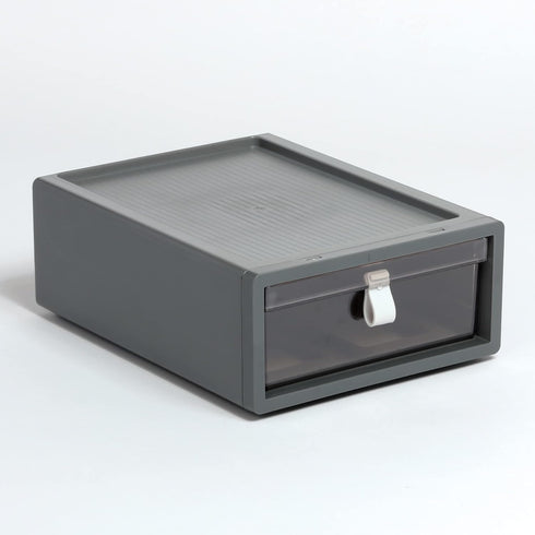 Pendaflex Stackable Drawer, Durable Plastic with Silicon Handles, Tinted Drawers, Medium Gray, 9" x 7" x 3.5", 1 Piece