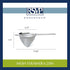 RSVP International Endurance Kitchen Collection, Stainless Steel Fine Mesh Sieve/Colander, 6.25-Inch