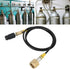 Soda Maker Tank Direct Adapter, 1.5M G1/2-14 CGA320 CO2 Tank Adapter Soda Hose Kit Accessories for Sodastream, Enjoy