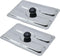 2pcs Toaster Dust Cover, Stainless Steel Top Cover, Electric Bread Maker Upper Cover for Bread Machine