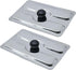 2pcs Toaster Dust Cover, Stainless Steel Top Cover, Electric Bread Maker Upper Cover for Bread Machine