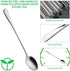 20 Piece Long Handle Iced Tea Spoon, Stainless Steel Coffee Mixing Spoons - Long Cream Dessert Spoons