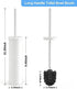 Flyzenvibe Set Set Stainless Steel Toilet Brush and Holder Wall Mount Heavy Duty Toilet Bowl Brush Oil Rubbed Matte