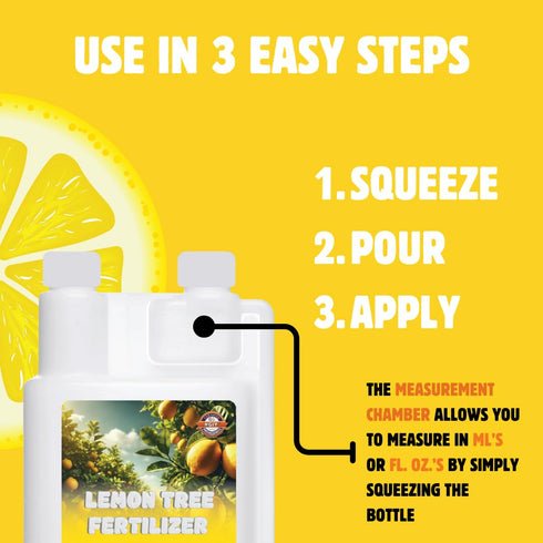 (32 oz.) Lemon Tree Fertilizer | fl. | Easy to Use Liquid Fertilizer for Lemons and Citrus Trees | Liquid Plant Food |