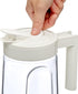 Amazing Abby Slim Tritan Pitcher 64 oz, Unbreakable Plastic Water Pitcher with Lid, BPA-Free, Dishwasher-Safe
