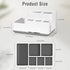 Electric Toothbrush Holder, Detachable Non-Slip Bathroom Organizer with 6 Compartments and Drainage Holes