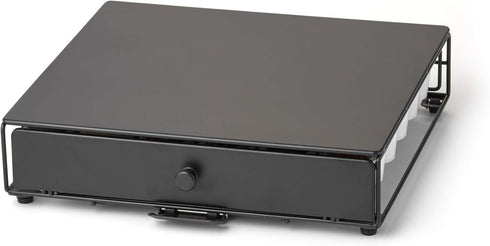 Nifty Rolling Coffee Pod Drawer, Black Finish, Compatible with K-Cups, 36 Pod Pack Holder, Slim Kitchen Organizer