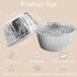 Aluminum Foil Baking Cups, 150 Pack Disposable 3 Oz Ramekins Aluminum Cupcake Muffin Liners Silver Foil Baking Cups for Egg Tart, Baking, Cupcake, Pudding, Appetize by SUPPHOUS
