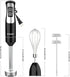 Immersion Blender Handheld, OUTRONSM Hand Blender with 4-point Thickened SS Blades, Milk Frother, Egg Whisk for