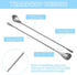 6 Pcs 12 Inch Stainless Steel Bar Mixing Spoon Set, Cocktail Spoon with Spiral Pattern