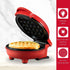 Holstein Housewares Personal Non-Stick Heart Waffle Maker, Red - 4-inch Waffles Ready in Minutes