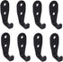 MY MIRONEY 2.5" x 1" L Shape Coat Hooks - Stainless Steel Single Hook Wall Mounted Pack of 8