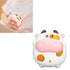 Electric Mini Night Light Heater, USB Rechargeable Fast Heating Cartoon Cow (White)