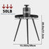 LMGVRZK Small Round Side Table Metal End Table Outdoor Black Side Table Mid-Century Modern Accent Table for Office
