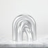 3Pcs HMASYO Sliver Arch Decorative Objects Statue, Coffee Table Bookshelf Aesthetic Decor for Living Room Bedroom