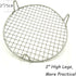 Round Canning Rack Stainless Steel with 2" Height Legs Dia 8.25" Heavyweight Cross Wire Steaming Cooling Barbecue Rack/Carbon Baking Net/Grill/Pan Grate (210mm/8.25")