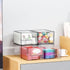 Yieach 4.4" Closet,Medicine Bottles,Pacifier,4 Tall Small Clear Acrylic Stackable Storage Drawers for Vanity,Under