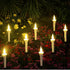 4Pcs Solar Taper Candles with Holders, Waterproof LED Candles Light Rechargeable Tapered Candlesticks with Dusk to Dawn