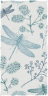 Ultra Soft Blue Dragonfly Hand Towel, Luxury Bathroom Towels, 30"x15"