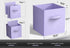 Sorbus 11 Inch Fabric Storage Cubes - Sturdy Collapsible Bins & Handle, 6 Foldable Baskets for Organizing Clothes,