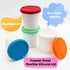 4 Pack Set (1 1 1 1 Belle&Beau Ice Cream Containers Quart Each) with Silicone Lids, Ideal for Homemade Ice Cream