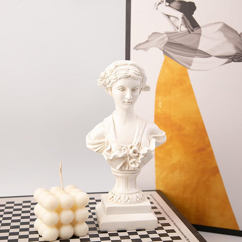 8.6 Inch Greek Statue of Venus Goddess, Classic Roman Greek Mythology Head Bust Statue Resin Sculpture Figurines