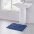 Walensee Non Slip Bathroom Rug, 24x17 Inch Dark Blue, Water Absorbent Super Soft Chenille Mat, Machine Washable