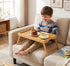 Bamboo Bed Tray Table with Foldable Legs, Breakfast Tray for Sofa, Bed, Eating, Working, Used As Laptop Desk Snack Tray