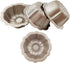 4 Inch Nonstick Mini Bundt Cake Pan Set of 4, Carbon Steel Fluted Cake Pans, Gold Pumpkin Shaped Mould for Baking