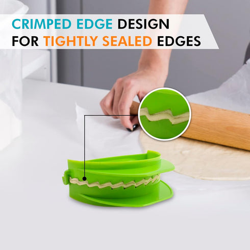 Zoie + Chloe Set of 3 Dough Press - Plastic Pastry Shaper & Empanada Maker for Kitchen
