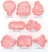 MayeBridge 8 Set Pieces Cute Fire Balloon Cookie Moulds For Baking Cookie Mould Press Train Cookie Mould Kitchen Tools