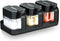 Mlici Seasoning Containers with Lid and Spoon, Set of 3 Glass Salt