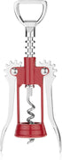 True Soar Winged Corkscrew Wine Opener Manual, Heavy Duty Stainless Steel, Set of 1 Red