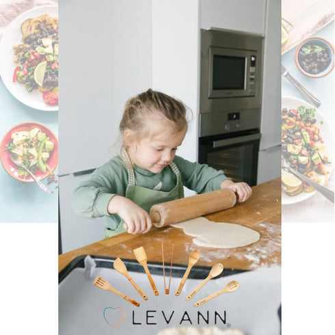 7-Piece Natural Bamboo Cooking Utensil Set