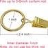 44 Pack Curtain Rings with Clips, 1 Inch Interior Diameter, Gold Curtain Clip Rings Hooks for Drapery Bows, Fits up to