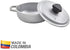 IMUSA 0.5Qt Mini Cast Aluminum Traditional Caldero Set with Lid,Silver by Imusa