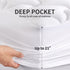 SLEEP ZONE Cooling Mattress Topper, Twin Mattress Pad, Quilted Fitted Cover, Machine Washable, Soft Fluffy Down