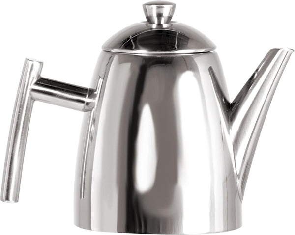 Frieling 18/8 Stainless Steel Teapot with Infuser, Tea Warmer with Teapot Infuser